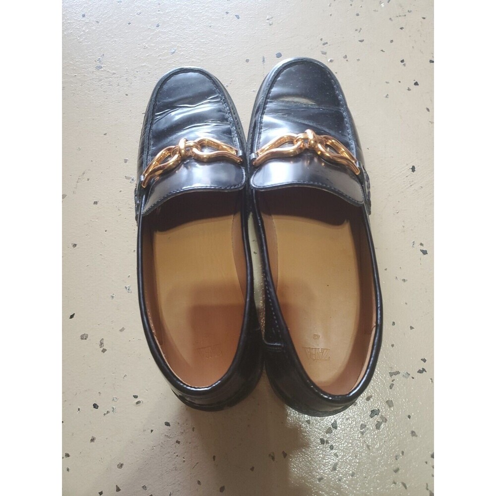 ZARA flat leather 1500 810/040 loafer size 40 EU SIZE 9 USA, goth cosplay, punk